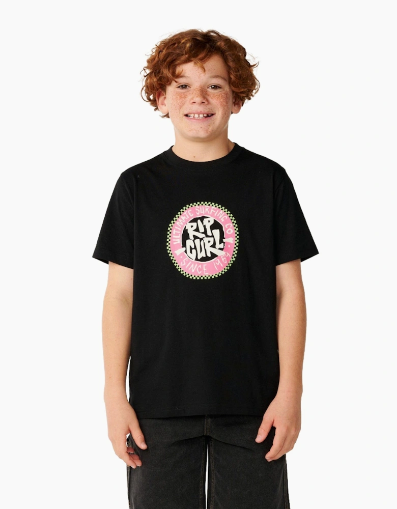 Rip Curl Kids Streamline Circle Logo Short Sleeve T-Shirt
