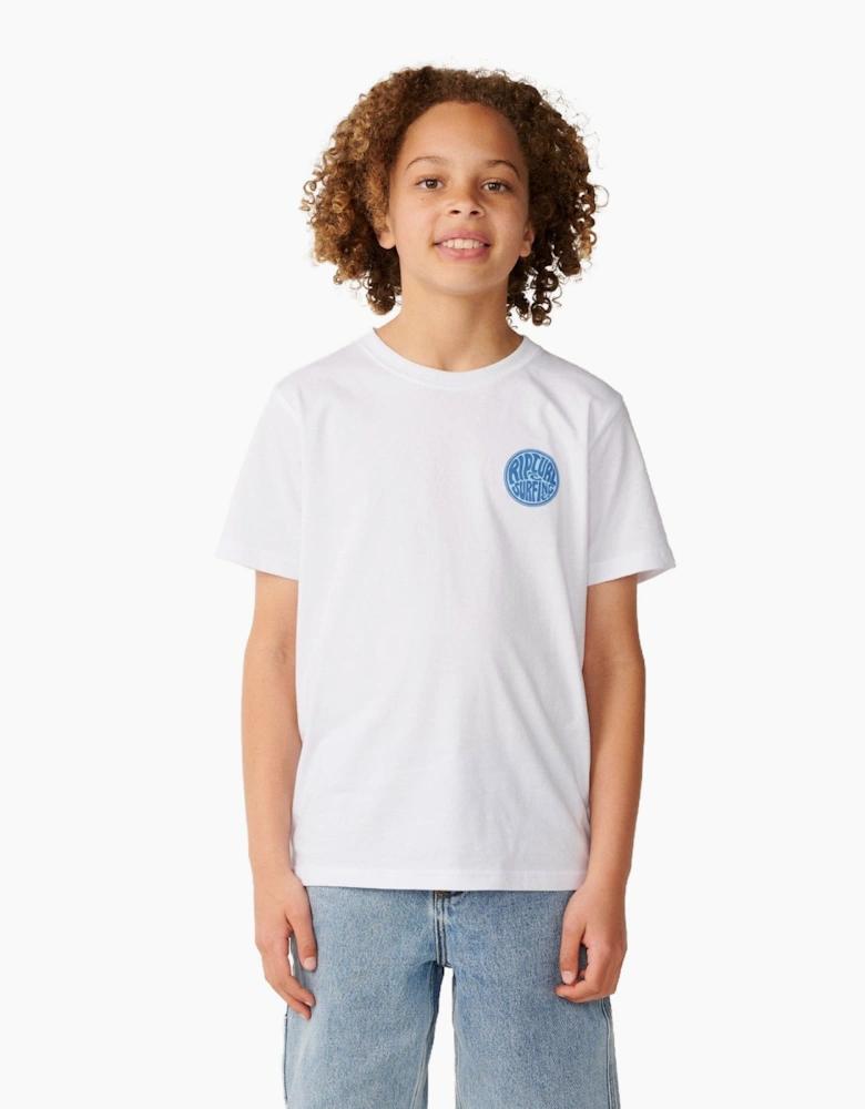 Rip Curl Kids Streamline Chest Logo Short Sleeve T-Shirt