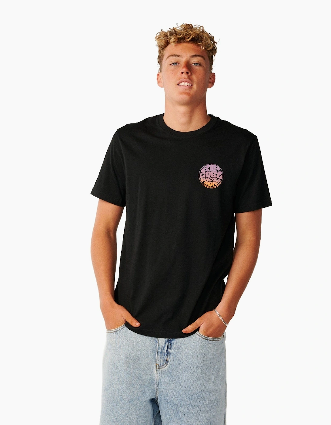 Rip Curl Mens Wettie Passage Icon Short Sleeve T-Shirt