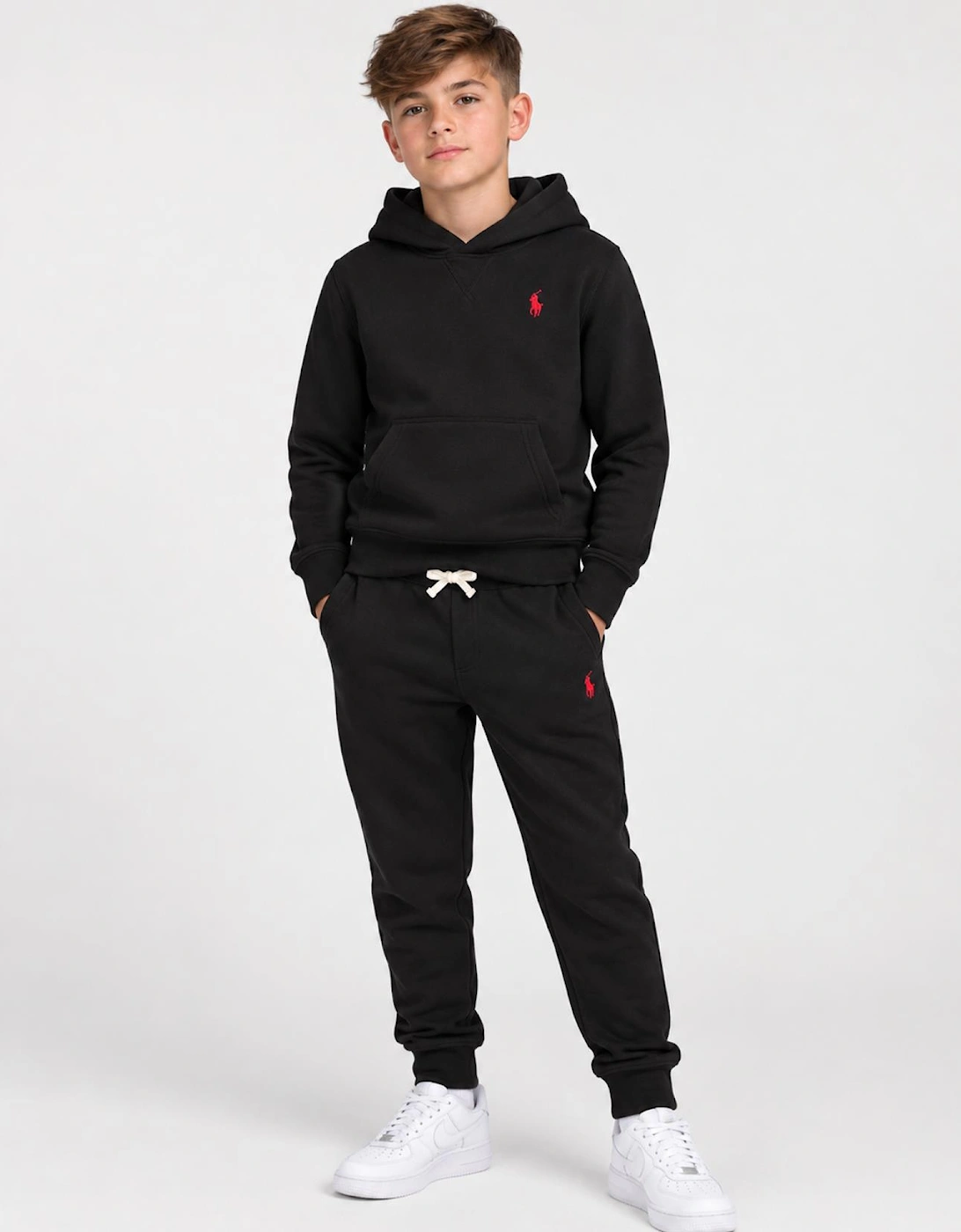 RALPH LAUREN BLACK HOODED TRACKSUIT 49954059