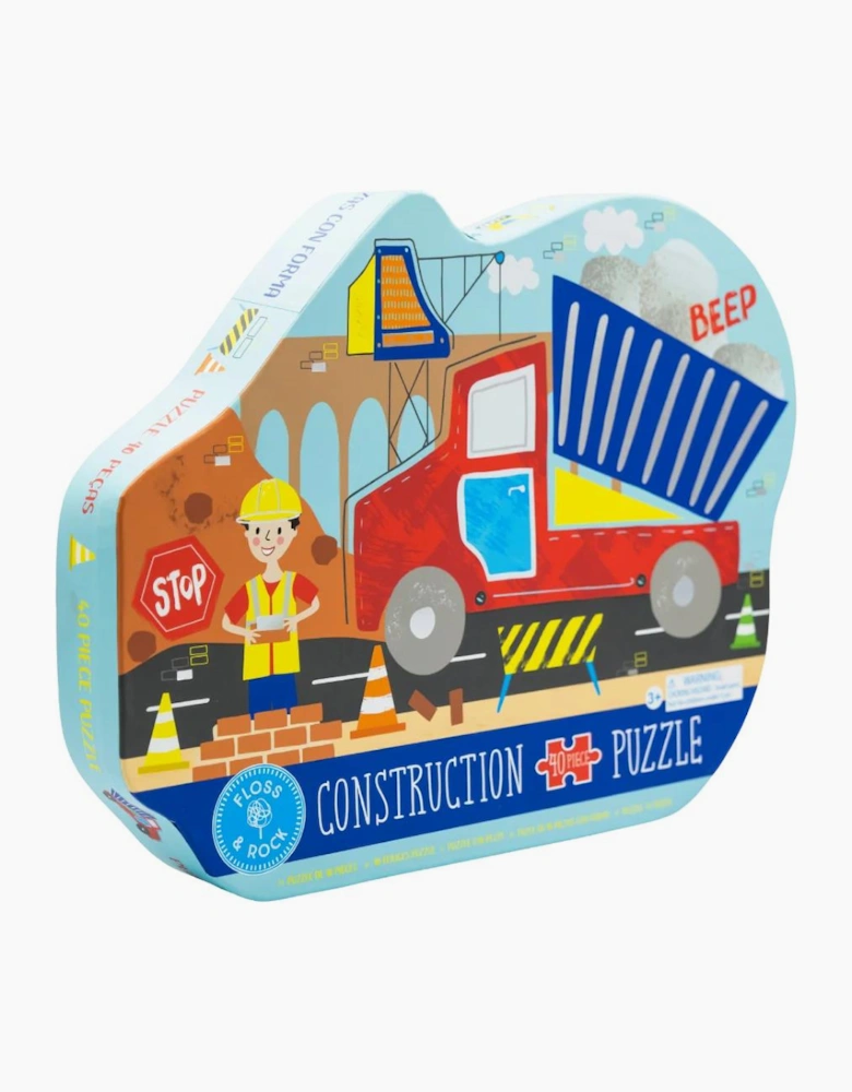 Construction 40pc Truck Shaped Jigsaw
