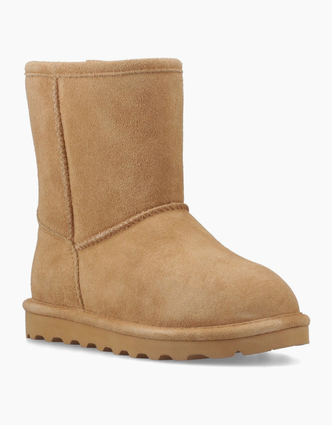Girl's Bearpaw Elle Girls Suede Girl's COFFEE Winter Mid Calf Boots - Brown - Size: UK 4 / eu 37 / us 5