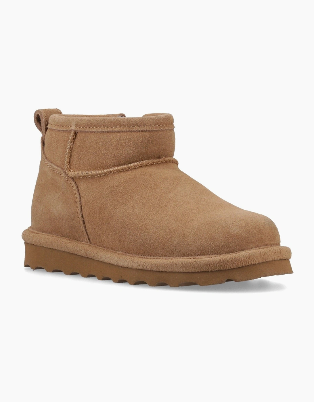 Girl's Bearpaw Shorty Childrens Suede Girl's Hickory Winter Ankle Boots - Brown - Size: UK 4 / eu 37 / us 5