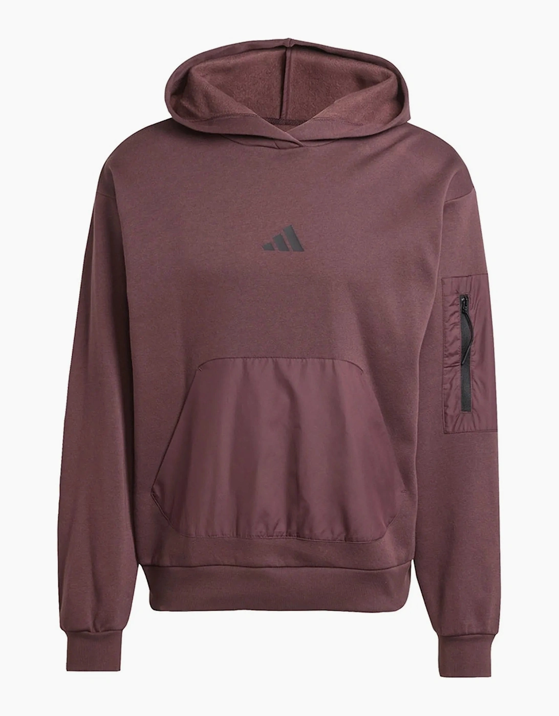 Adidas Fleece Hoodie Dark Burgundy