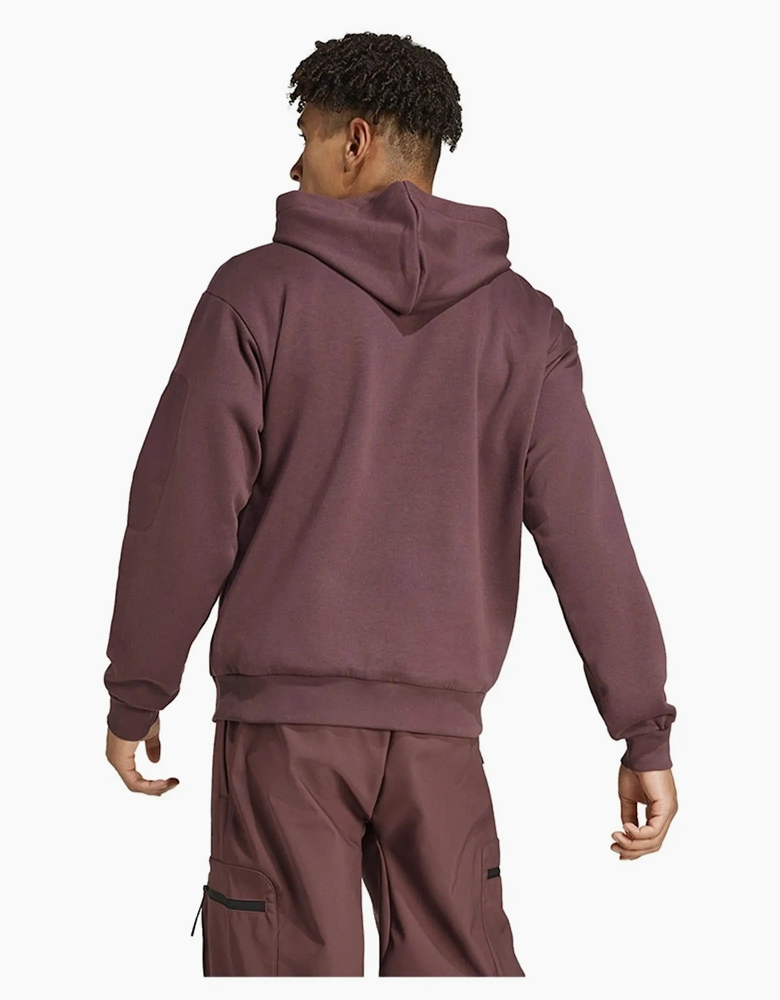Adidas Fleece Hoodie Dark Burgundy
