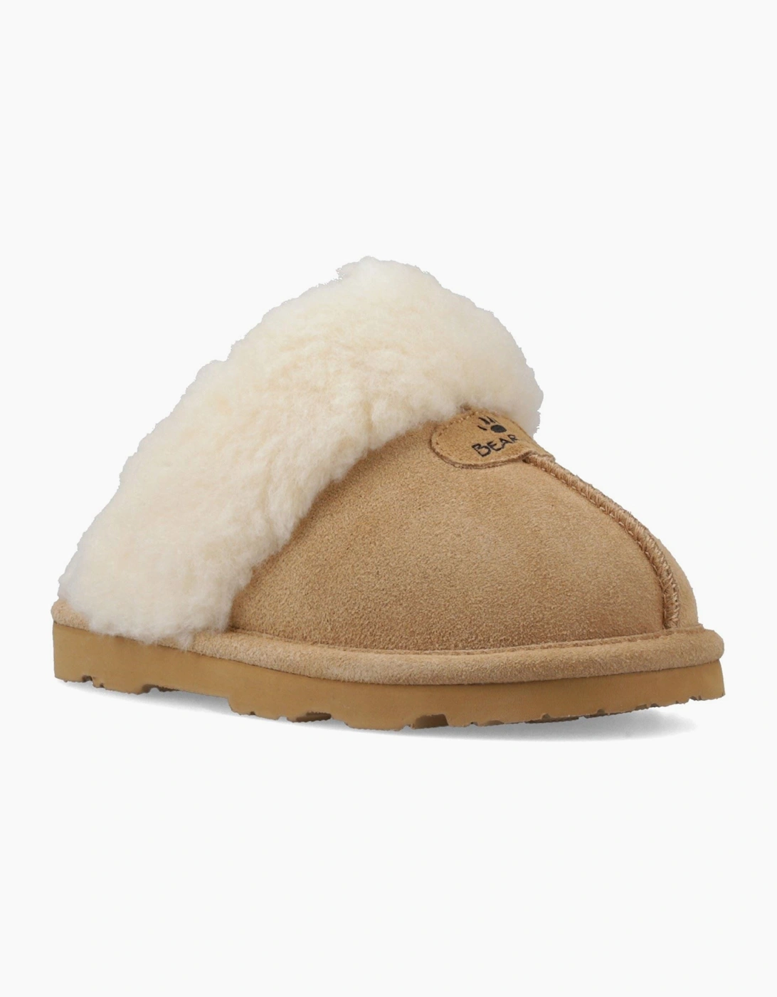 Girl's Bearpaw Loki Childrens Suede Girl's Coffee Slippers - Brown - Size: UK 4 / eu 37 / us 5