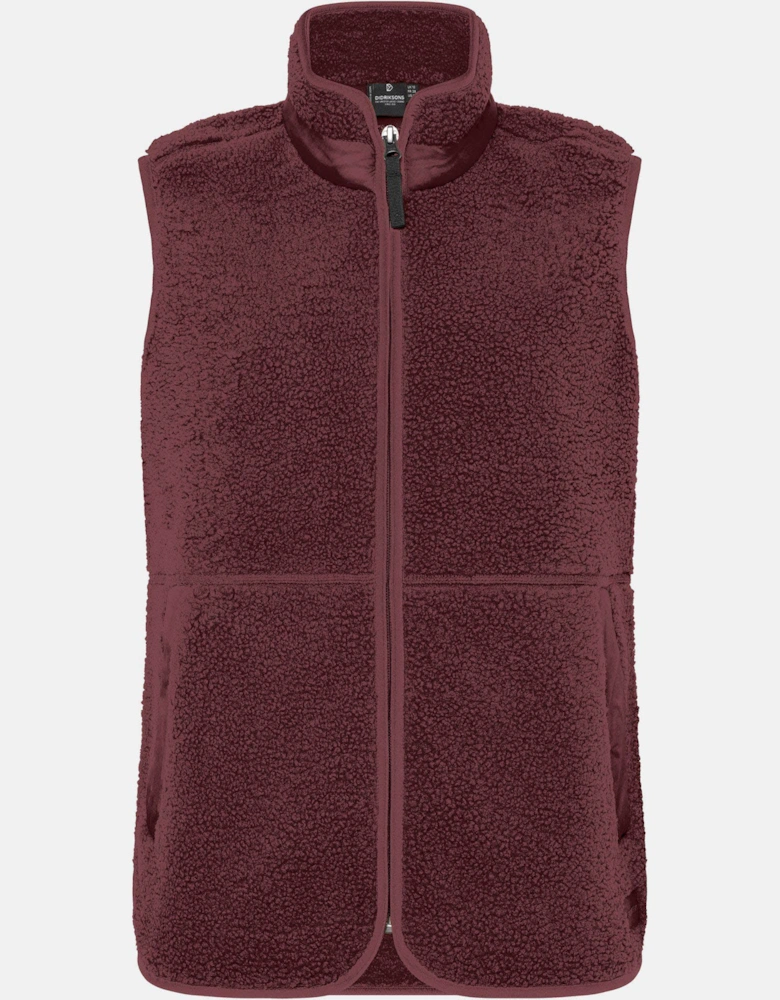Didriksons Womens Siv Fleece Gilet - Old rust 147
