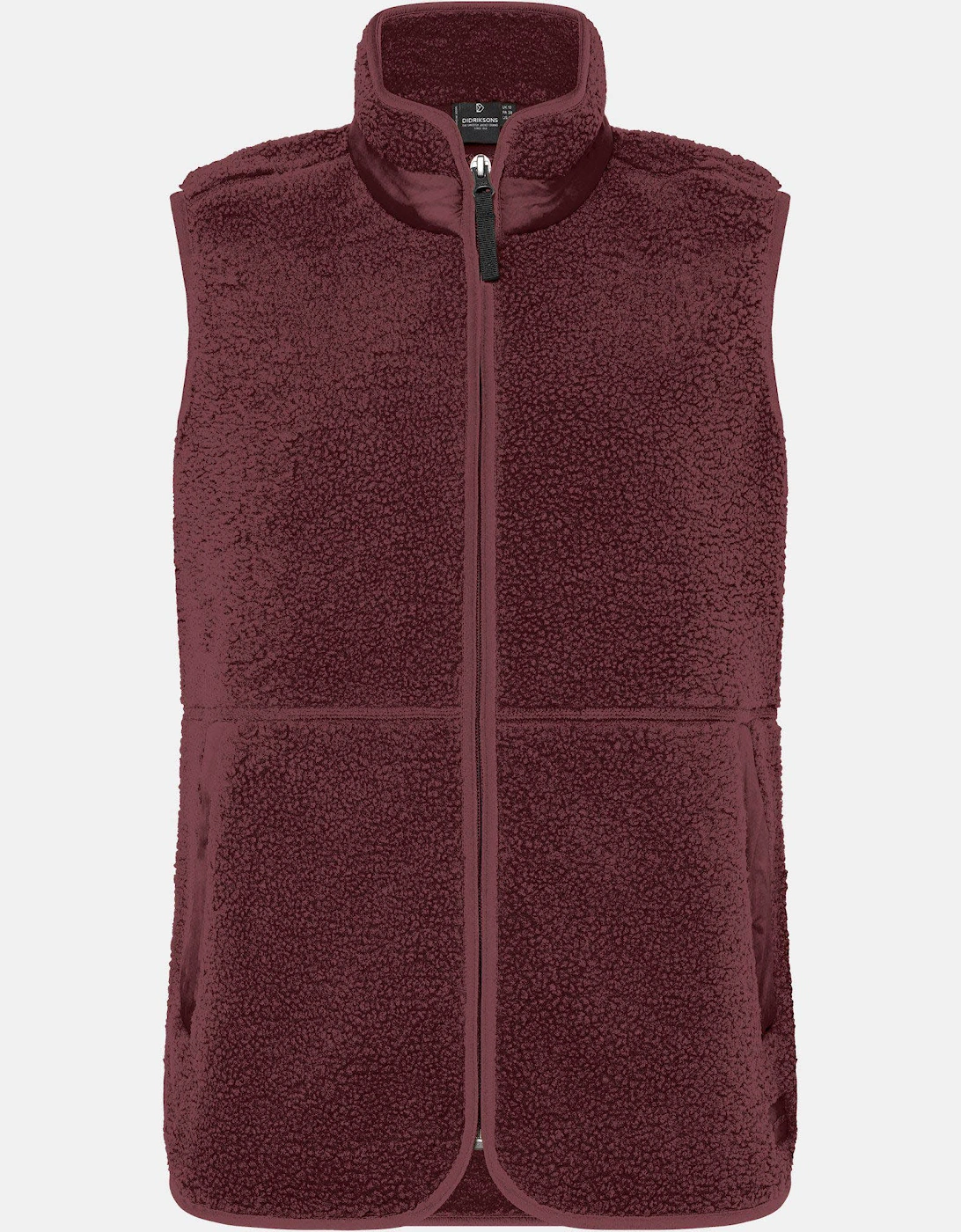 Didriksons Women's Didriksons Womens Siv Fleece Gilet - Old rust 147 - Red