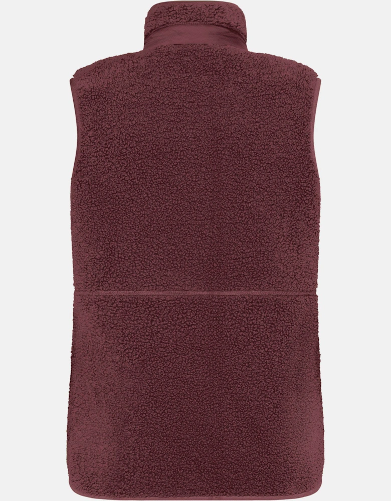 Didriksons Womens Siv Fleece Gilet - Old rust 147
