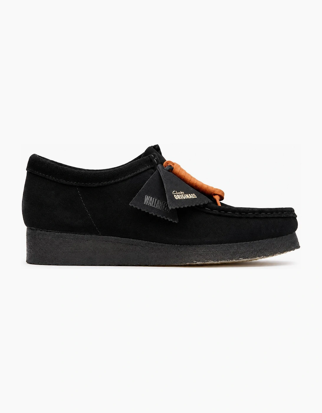 Clarks Men's Black Originals Wallabee Shoes Suede - Size 9