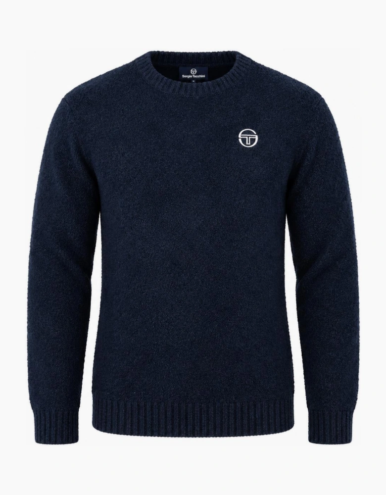 Sergio Tacchini Caputo Crew Neck Knitted Jumper Maritime Blue