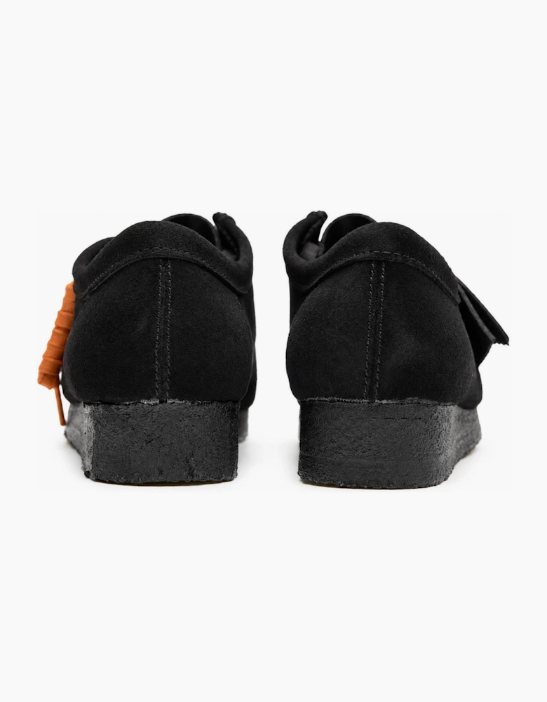 Clarks Originals Wallabee Shoes Black Suede