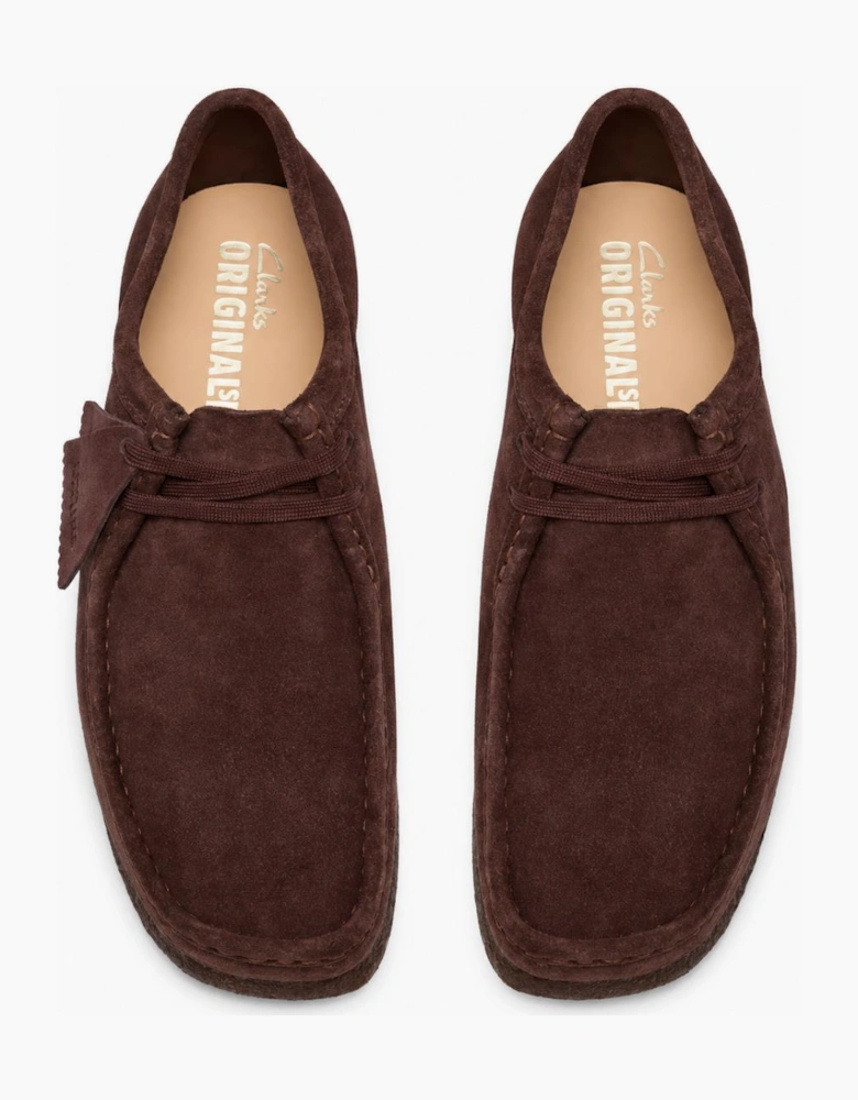 Clarks Originals Wallabee Shoes Chocolate Suede