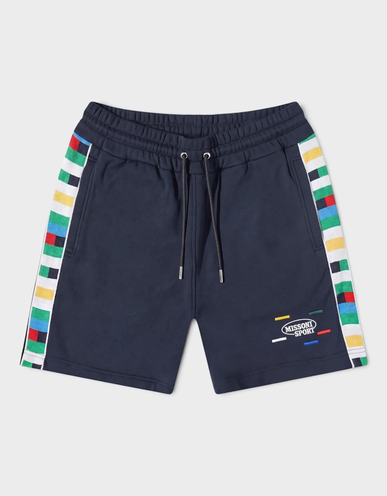 Logo Knitted Band Jersey Shorts Navy Multicolour