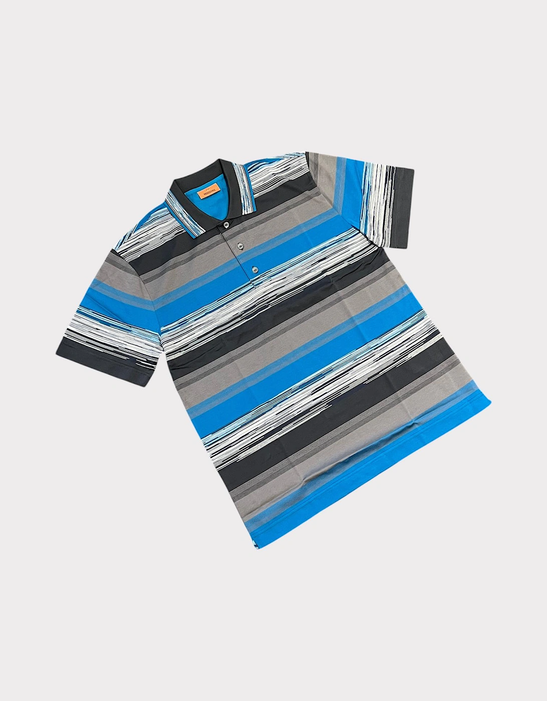 Short Sleeve Polo Blue Tones