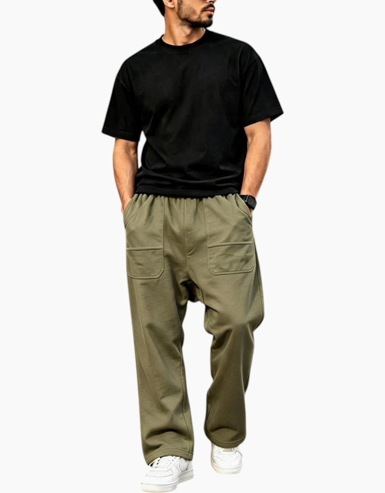 Rick Owens DRKSHDW Mens Classic Cargo Drawstring Pant Olive