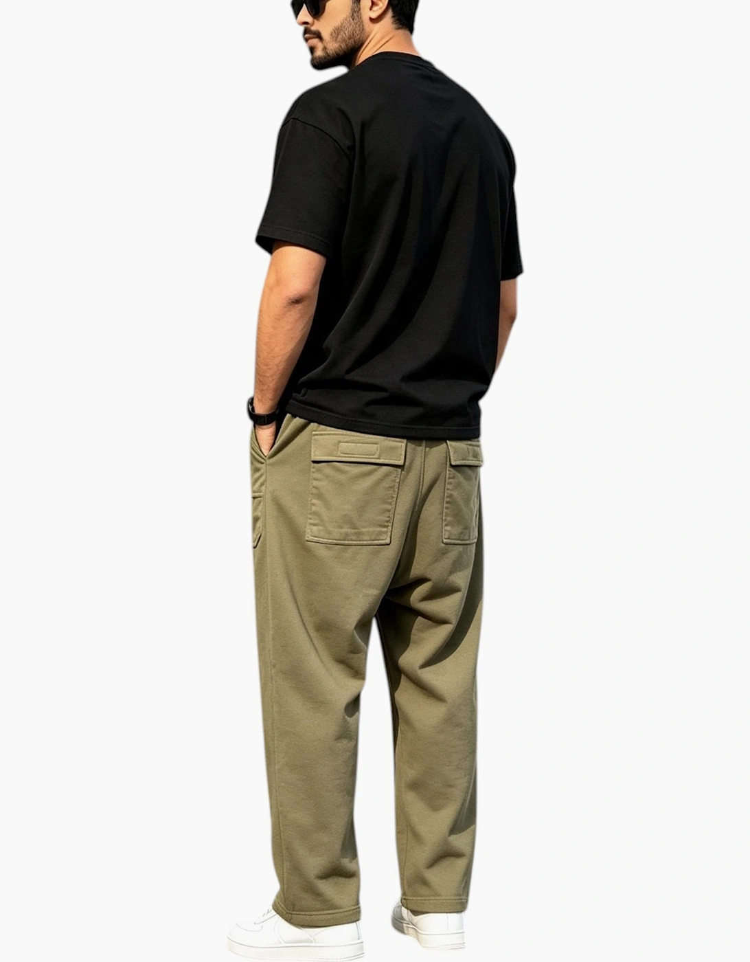 Rick Owens DRKSHDW Mens Classic Cargo Drawstring Pant Olive
