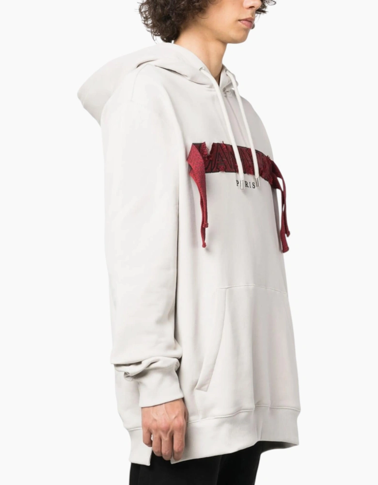 Lanvin Mens Oversized Logo Applique Hoodie Classic Pullover