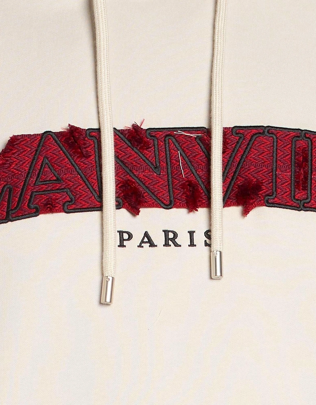 Lanvin Mens Oversized Logo Applique Hoodie Classic Pullover