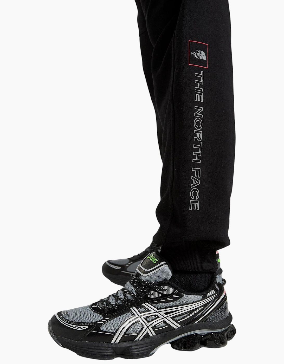 The North Face Mens Tracksuit M Outline Crew Sweatshirt Fleece Jogger Sportswear Black