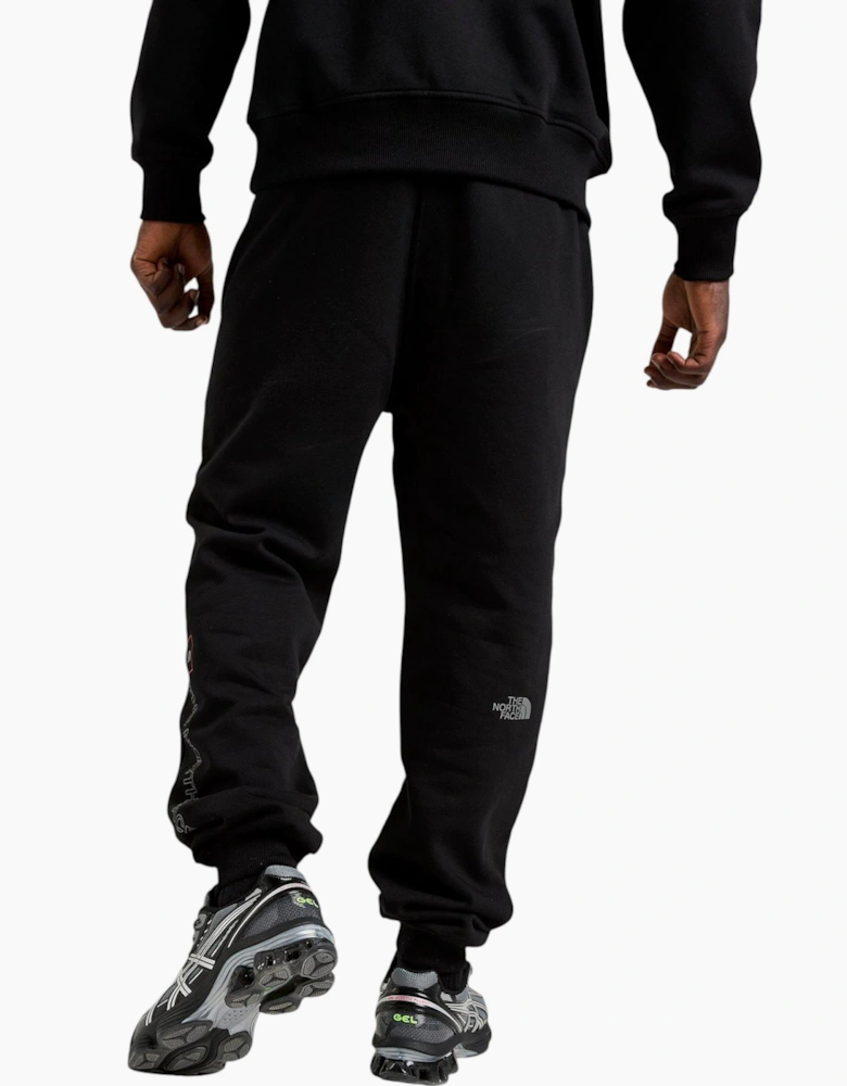 The North Face Mens Tracksuit M Outline Crew Sweatshirt Fleece Jogger Sportswear Black