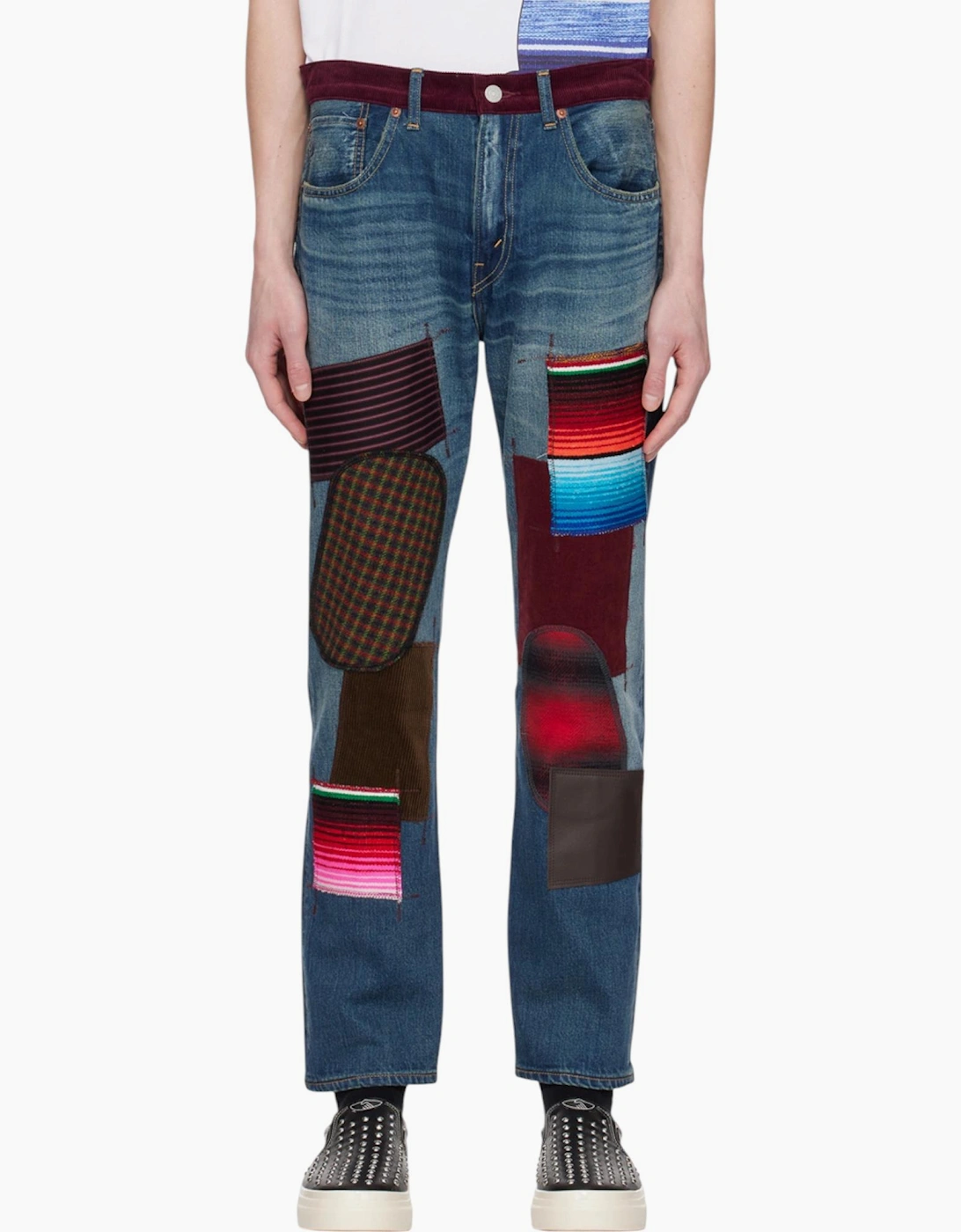 Junya Watanabe x Levi’s Edition Men’s Blue Patchwork Jeans