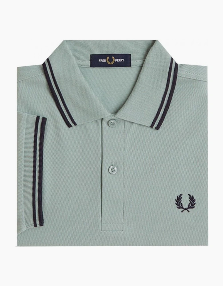 Fred Perry Men's Silver Blue Polo Shirt