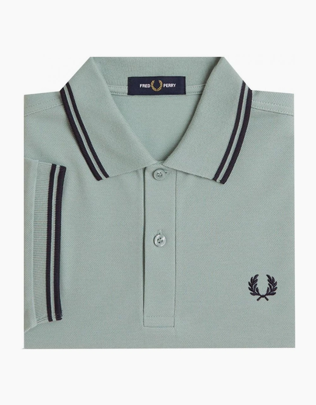 Fred Perry Men's Silver Blue Polo Shirt