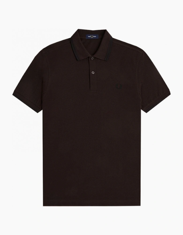 Fred Perry Men's Rich Brown Polo Shirt