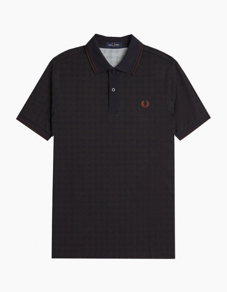 Fred Perry Men's Navy Floral Polo Shirt