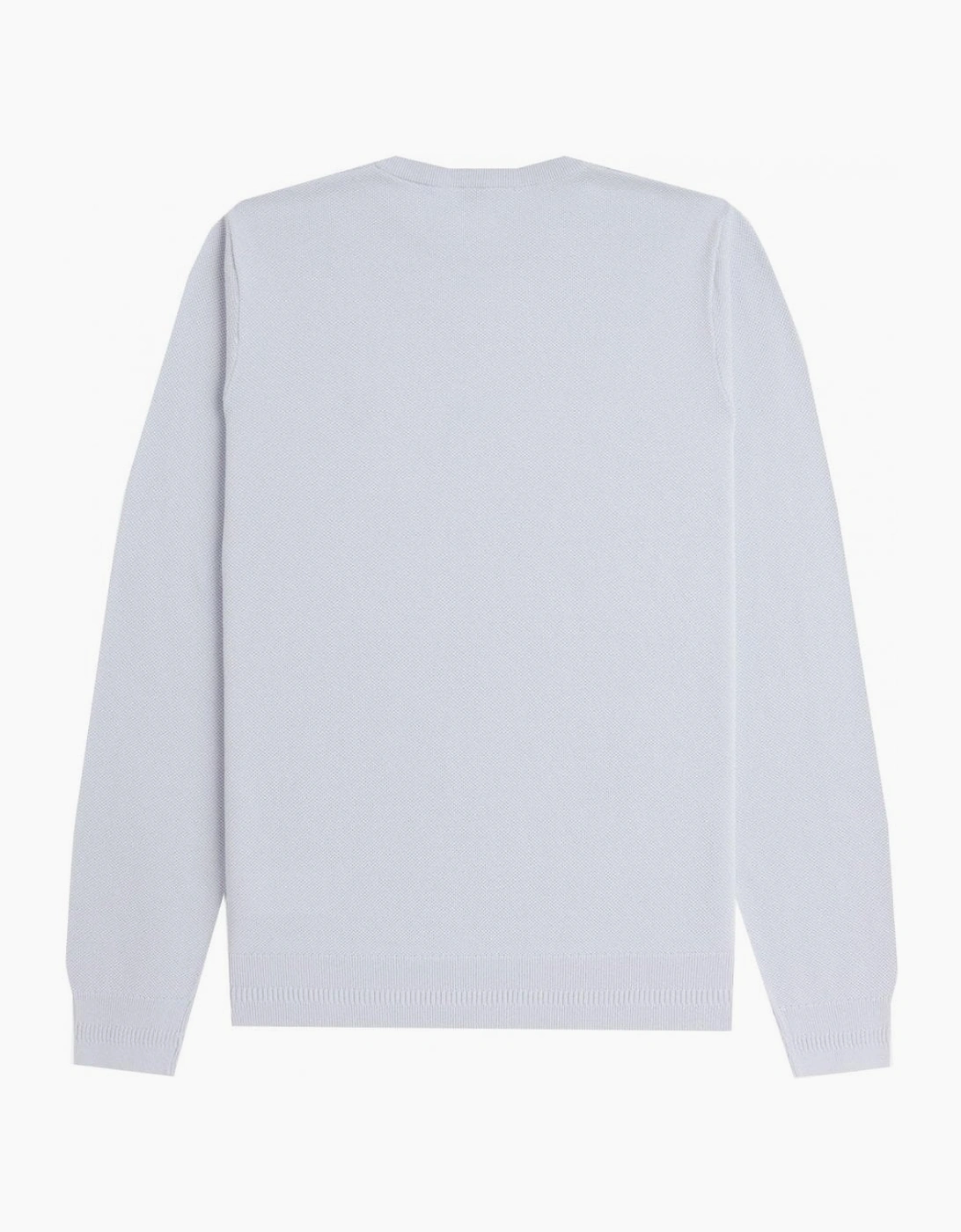 Fred Perry Men's Dusky Blue Cotton Pique Knitted Jumper