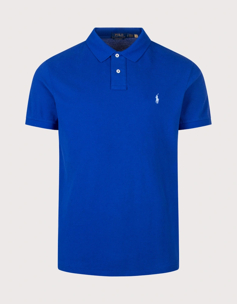 Custom Slim Fit Mesh Polo Shirt