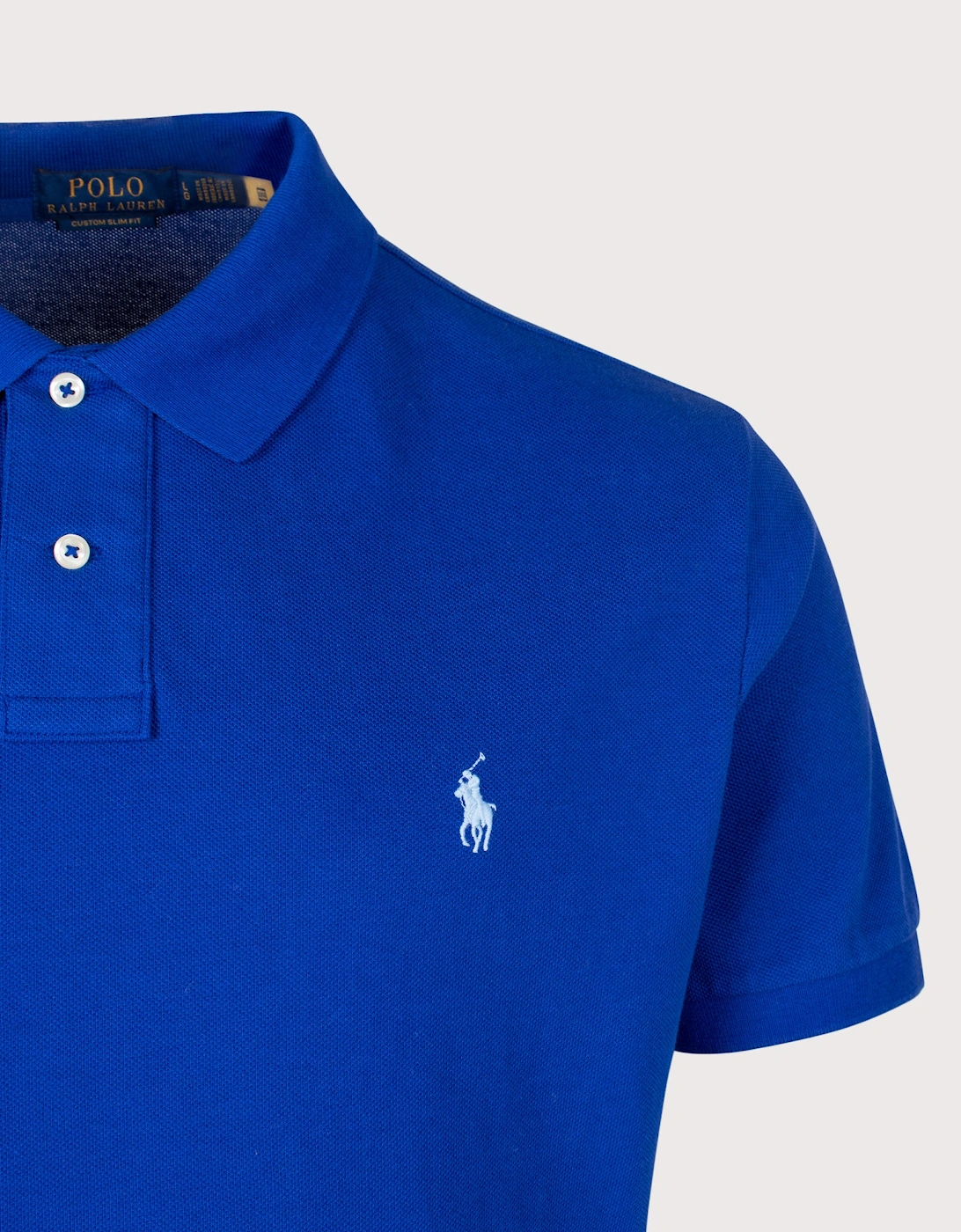 Custom Slim Fit Mesh Polo Shirt