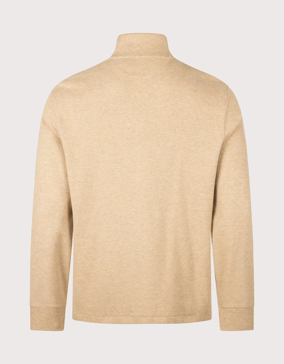 Loose Fit Estate-Rib Quarter Zip Knit Jumper