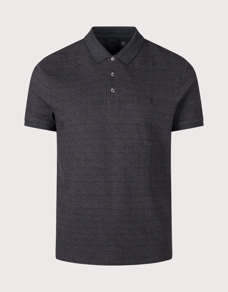 Custom Slim Fit Stretch Mesh Polo Shirt