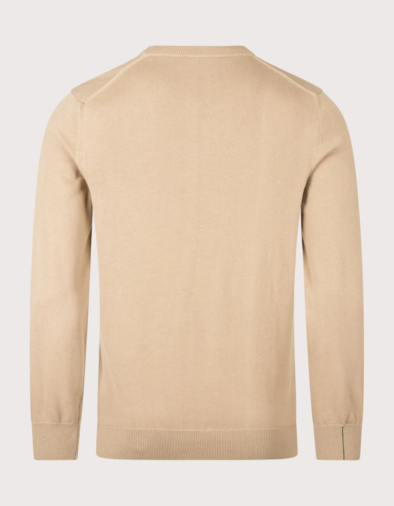 Regular Fit Croc Logo Knitted Jumper