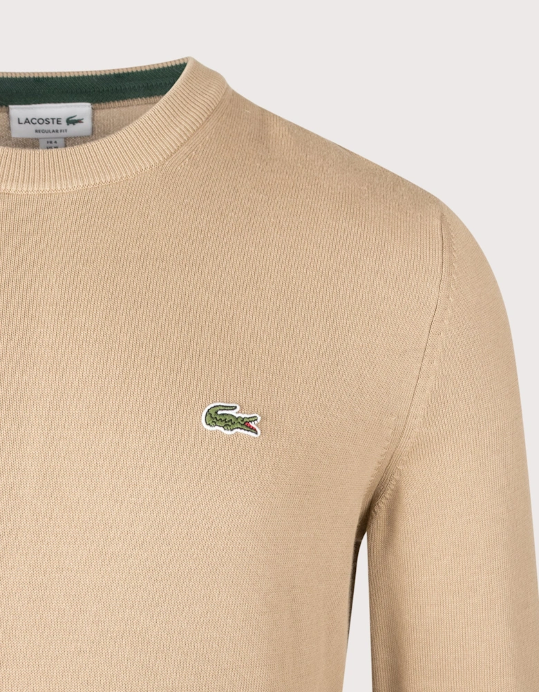 Regular Fit Croc Logo Knitted Jumper
