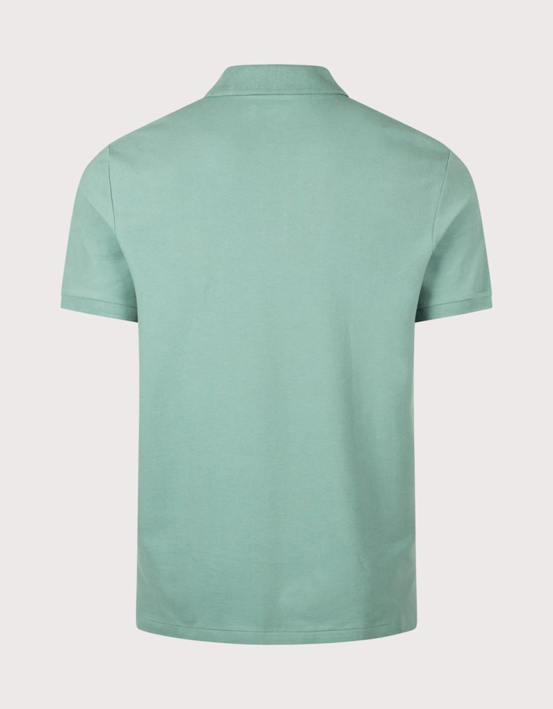 Custom Slim Fit Stretch Mesh Polo Shirt