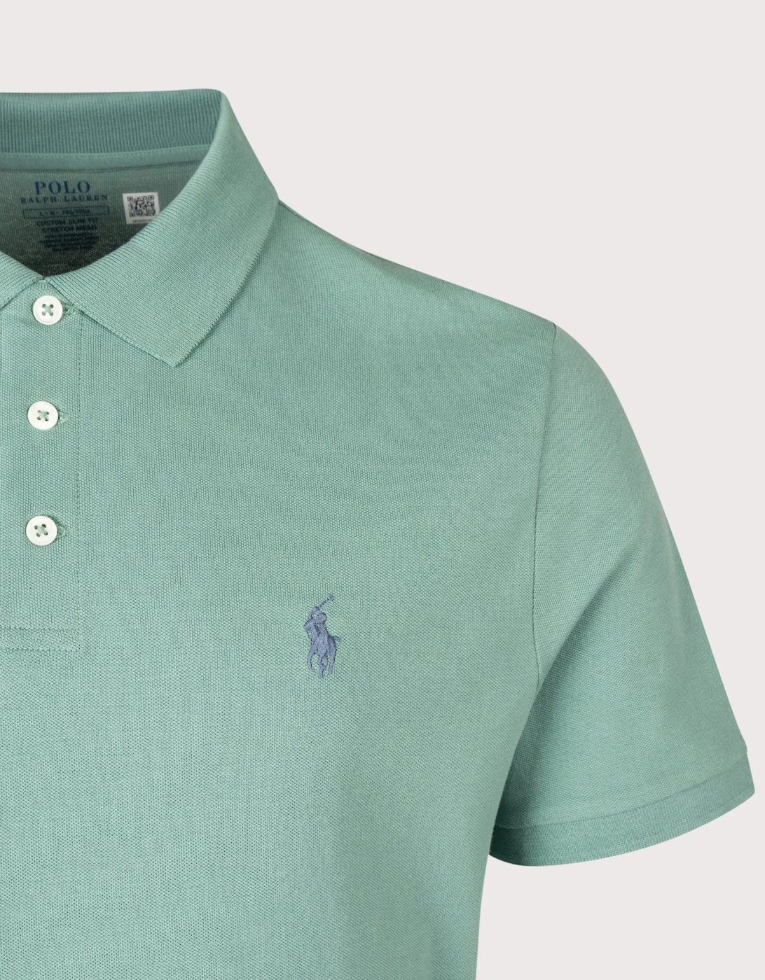 Custom Slim Fit Stretch Mesh Polo Shirt