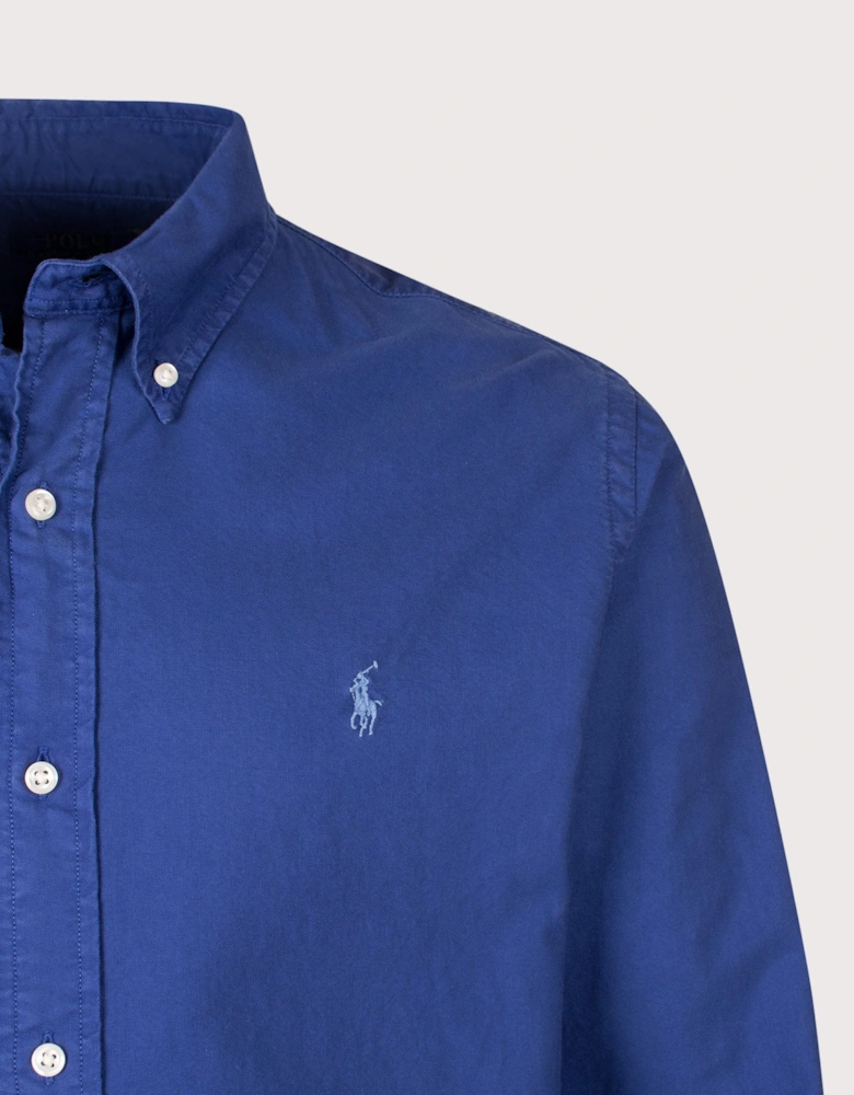 Custom Fit Garment-Dyed Oxford Shirt