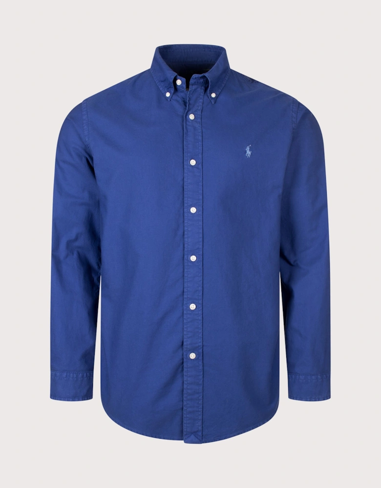 Custom Fit Garment-Dyed Oxford Shirt