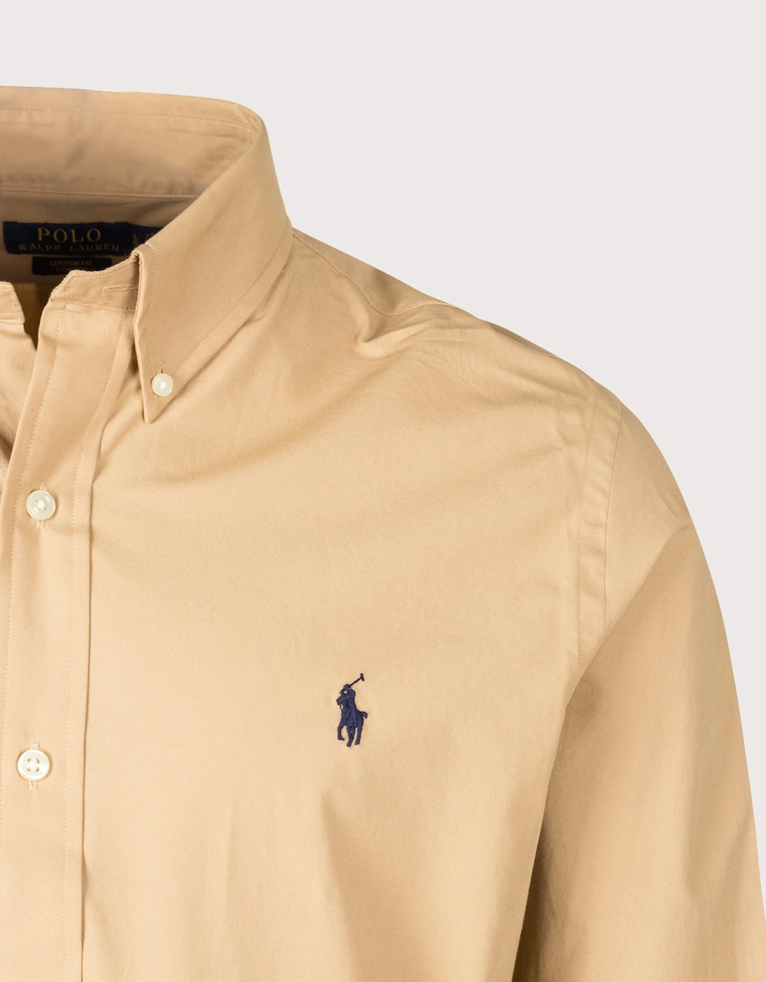 Custom Fit Stretch Poplin Shirt