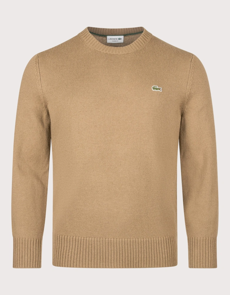 Classic Fit Wool Crewneck Jumper