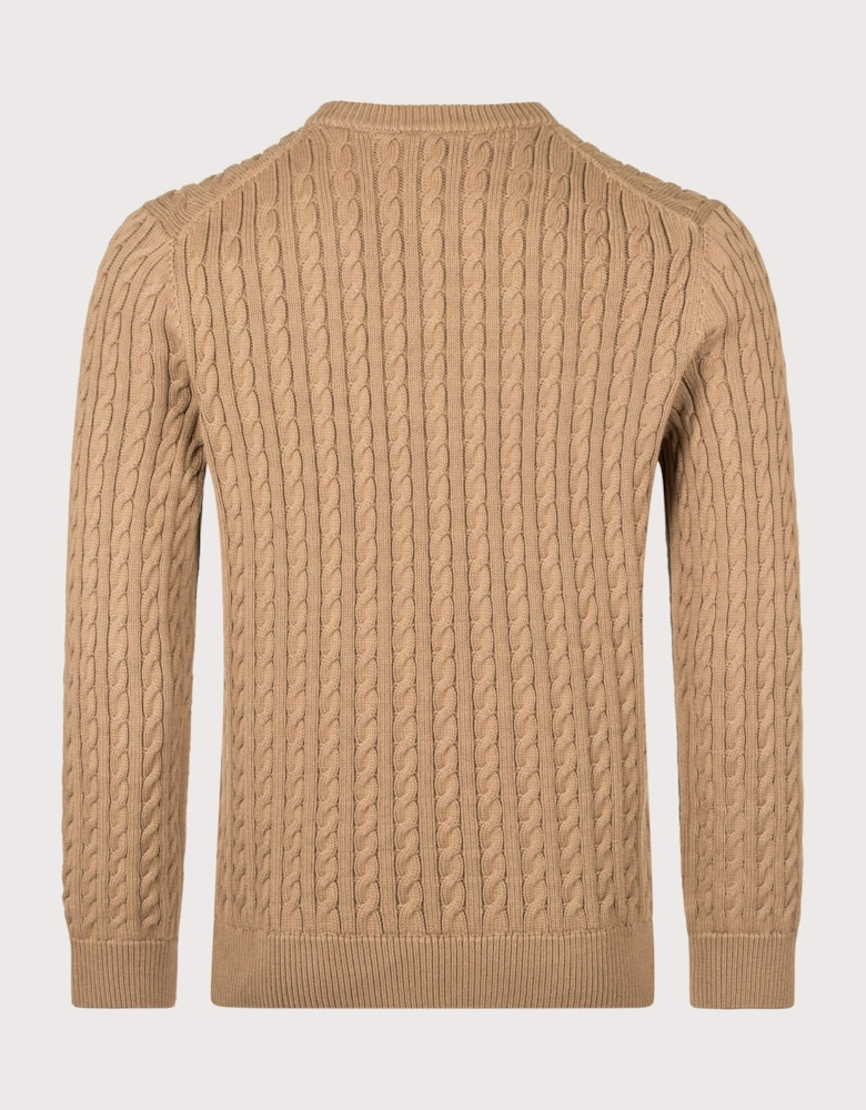 Regular Fit Cable Knitted Jumper