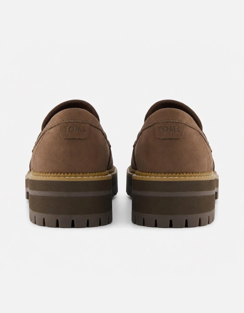 TOMS CARA Womens Loafer Shoes Dark Brown
