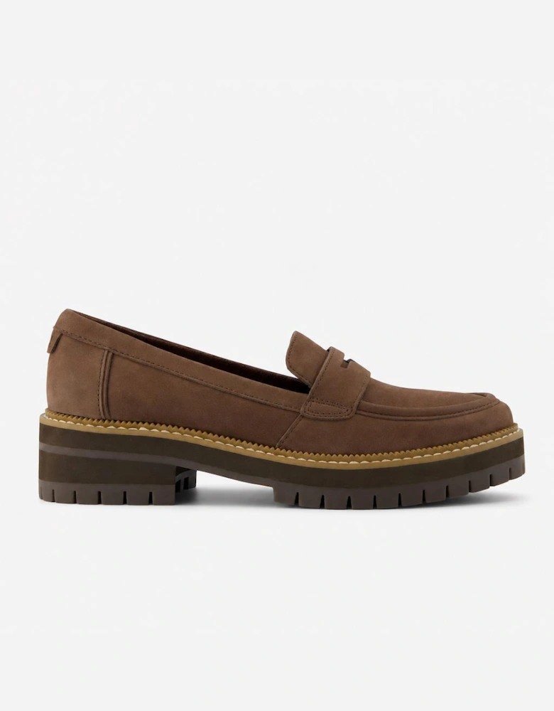 TOMS CARA Womens Loafer Shoes Dark Brown