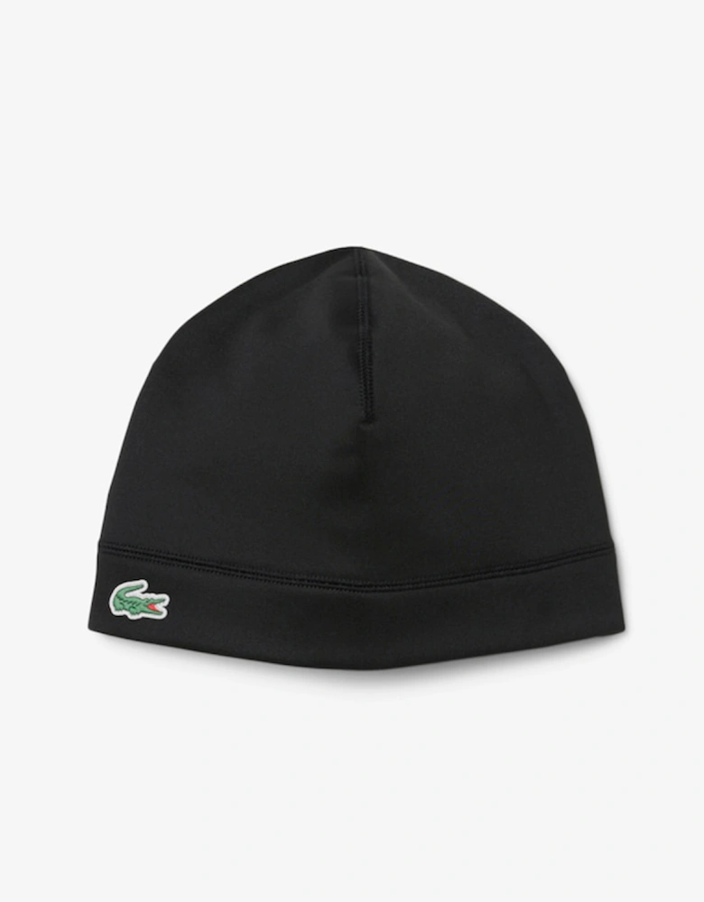 Lacoste Sport Polar Fleece Reflective Crocodile Beanie