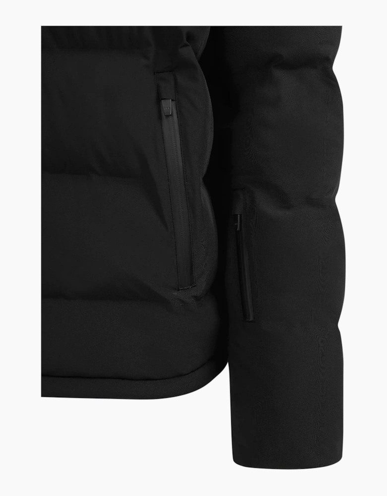 SANDBANKS WATERPROOF BANKS PUFFER JACKET BLACK