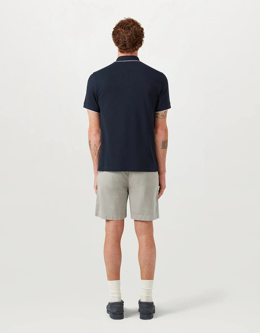 Belstaff Mens Tipped Polo Shirt - Dark Ink