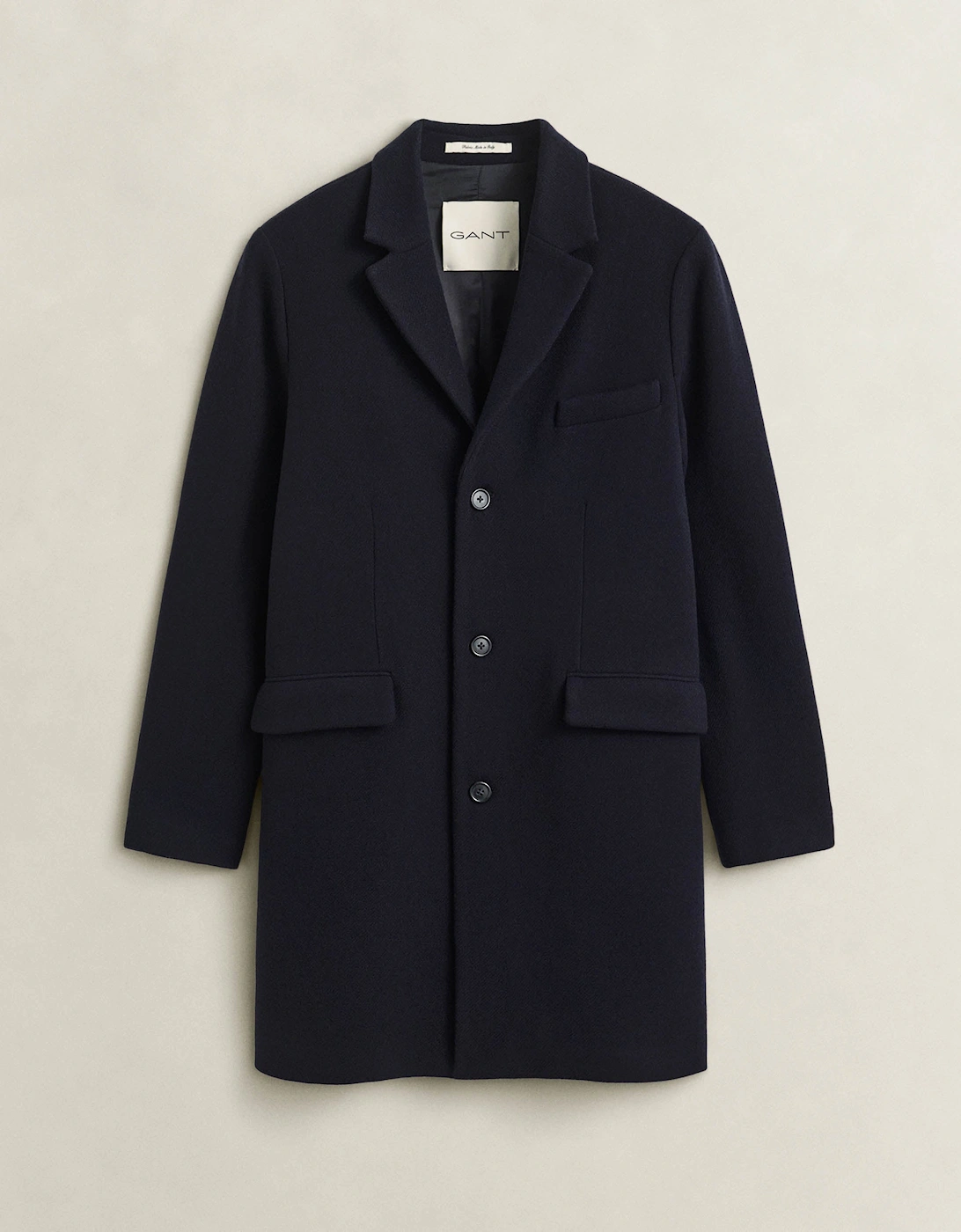 GANT Mens Classic Wool Coat - 433 Evening Blue